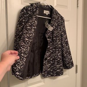 Brand new lace pattern suit jacket!